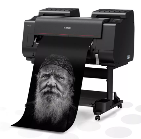 пример чб фото на плоттере canon 